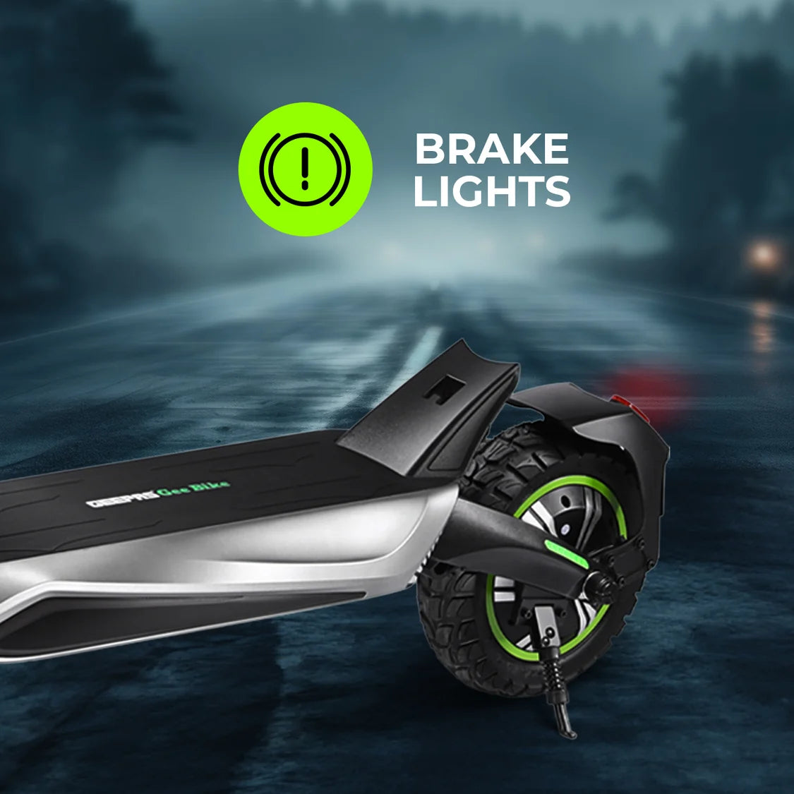 Geepas GeeBike 10" Foldable Electric Scooter, 45km/h, Black GEST63089