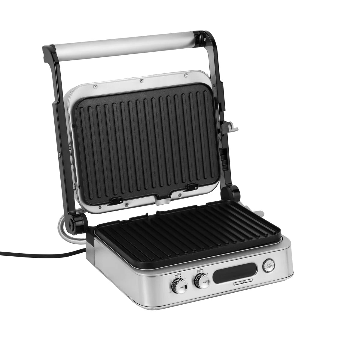 Geepas 2170W Digital Stainless Steel Grill Maker, 180° Open BBQ, Silver GGM36516