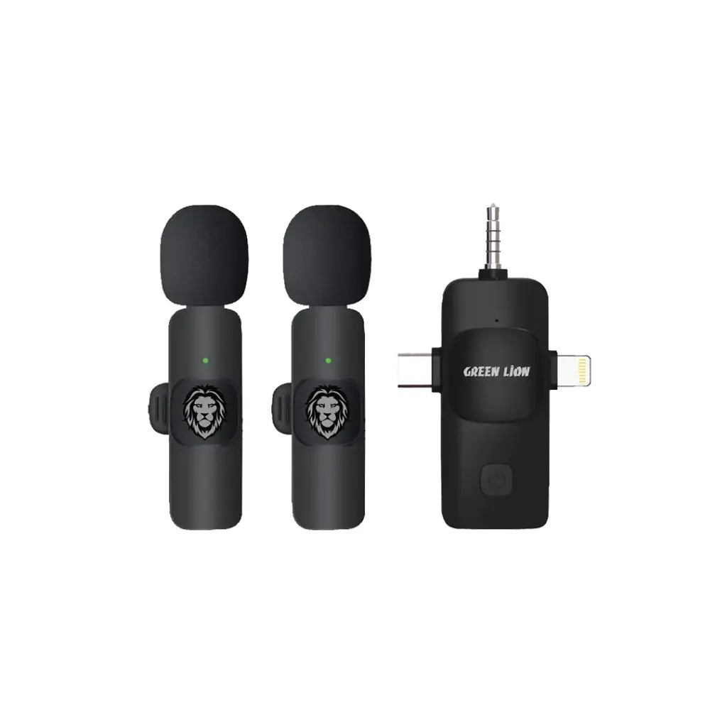 Green Lion 3-in-1 Microphone (Type-C / Lightning / AUX) Green Lion 3-in-1 Microphone (Type-C / Lightning / AUX)