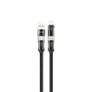 كابل جرين ليون 4 في 1 LED مضفر 60W - أسود
