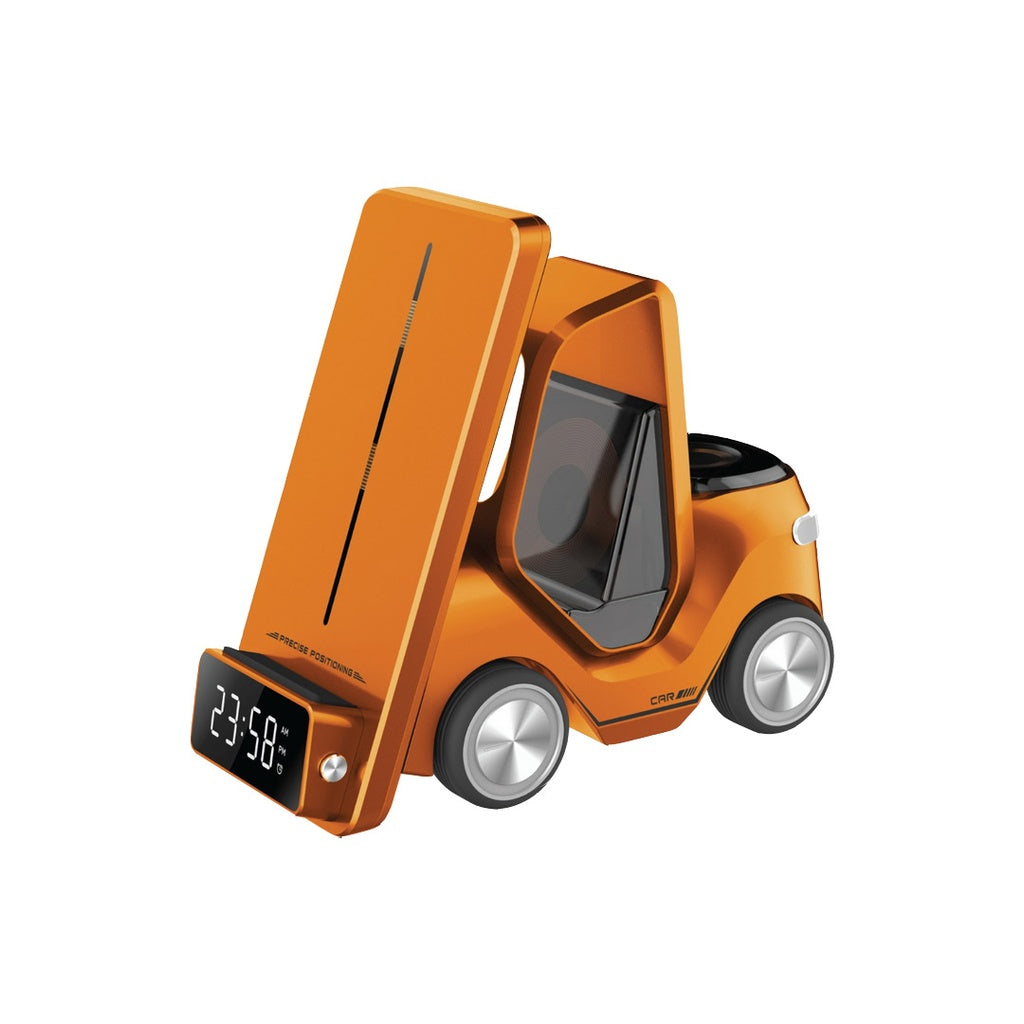 Green Lion 5-in-1 Wireless Charger Stand – Forklift Design Green Lion 5-in-1 Wireless Charger Stand – Forklift Design
