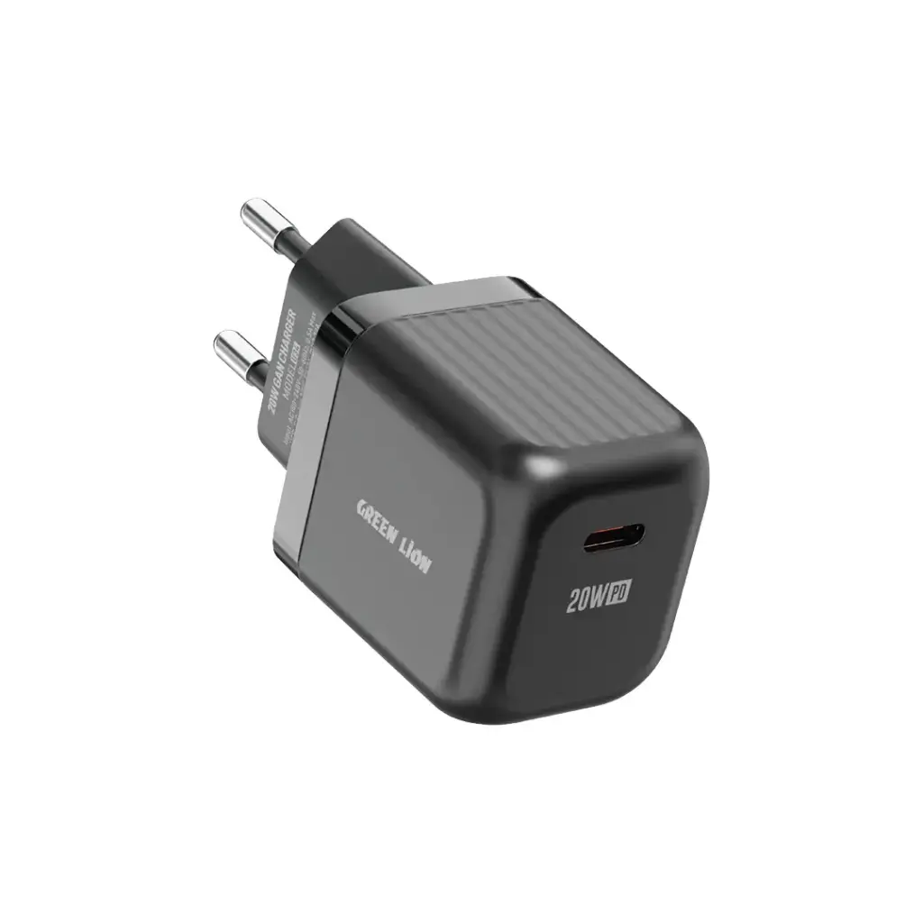 Green Lion 20W Compact GaN USB-C Charger + 1m USB-C Cable Green Lion 20W Compact GaN USB-C Charger + 1m USB-C Cable