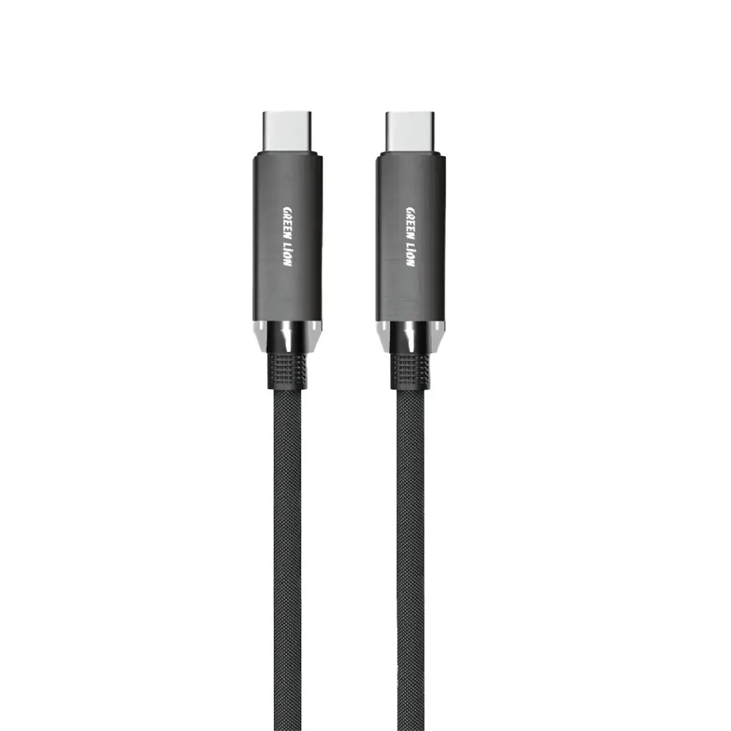 Green Lion Braided Type-C to Type-C Cable 240W 1M – Black Green Lion Braided Type-C to Type-C Cable 240W 1M – Black
