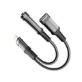 Green Lion 2in1 Lightning Audio & Charge Adapter - 12CM