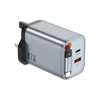 Green Lion 67W GaN Fast UK Wall Charger with Cable – Gray