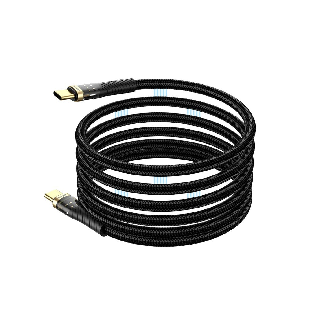 Green Lion Magnetic USB-C to USB-C Cable 1M – Black Green Lion Magnetic USB-C to USB-C Cable 1M – Black
