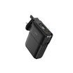 باور بانك Green Lion Travel 10000mAh – مع محول وقاعدة تثبيت | أسود
