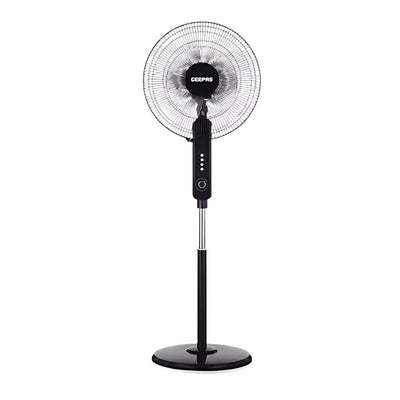  Geepas 16-Inch Stand Fan 3 Speeds Adjustable Height & Timer