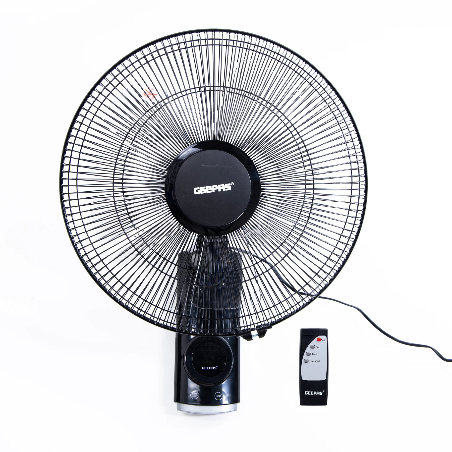 Geepas 16” Wall Fan 3 Speeds Quiet & Efficient Cooling Geepas 16” Wall Fan 3 Speeds Quiet & Efficient Cooling