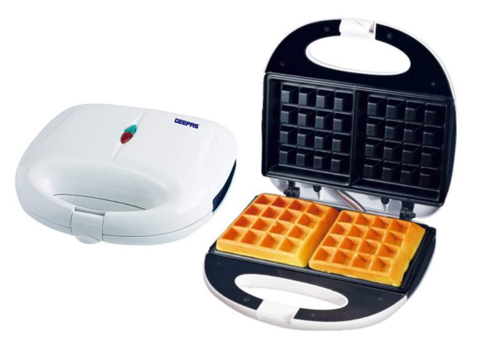 Geepas 2-Slice Waffle Maker Nonstick Thermostat Control Geepas 2-Slice Waffle Maker Nonstick Thermostat Control