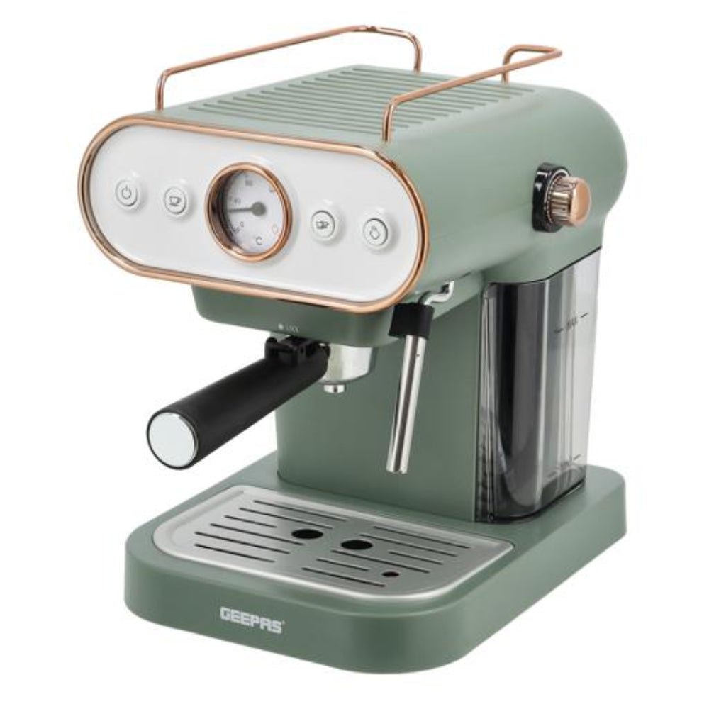 Geepas 3-in-1 Espresso Machine 1L 19 Bar Pressure Geepas 3-in-1 Espresso Machine 1L 19 Bar Pressure