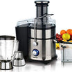 Geepas 4 In 1 S/S Juicer & Blender & Jar 800W