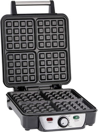 Geepas 4 Slice Waffle Maker 1100W Nonstick Temp Control
