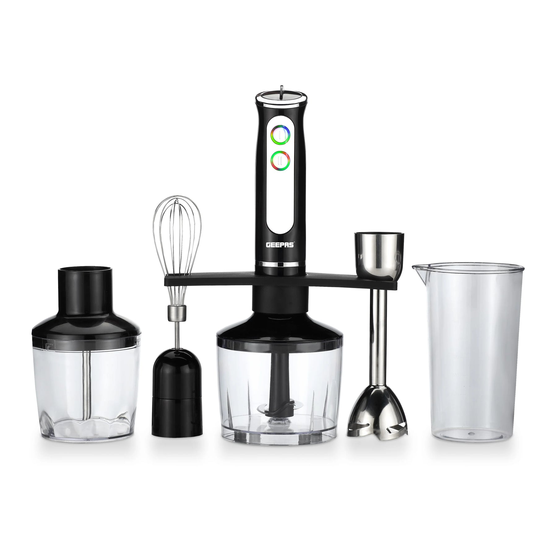 Geepas 5-in-1 Hand Blender 600W Motor 8 Speeds