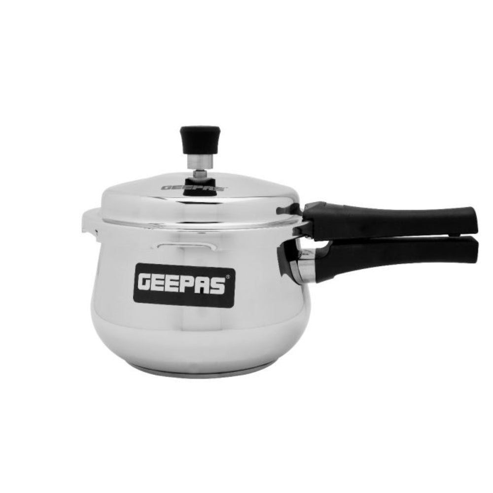 Geepas 5L Pressure Cooker Safe & Durable Stainless Steel Geepas 5L Pressure Cooker Safe & Durable Stainless Steel