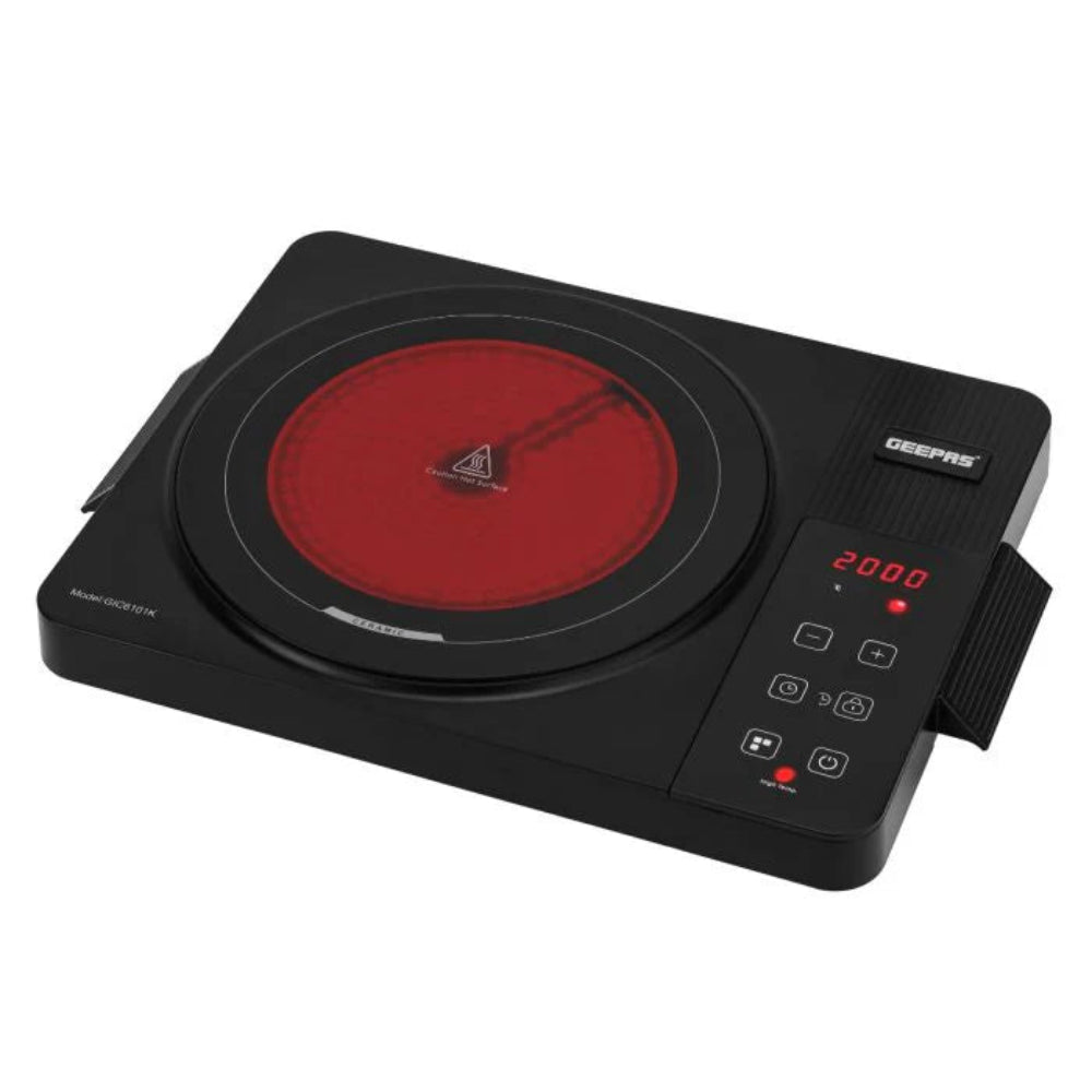 Geepas Digital Infrared Cooker 2000W Crystal Plate Geepas Digital Infrared Cooker 2000W Crystal Plate