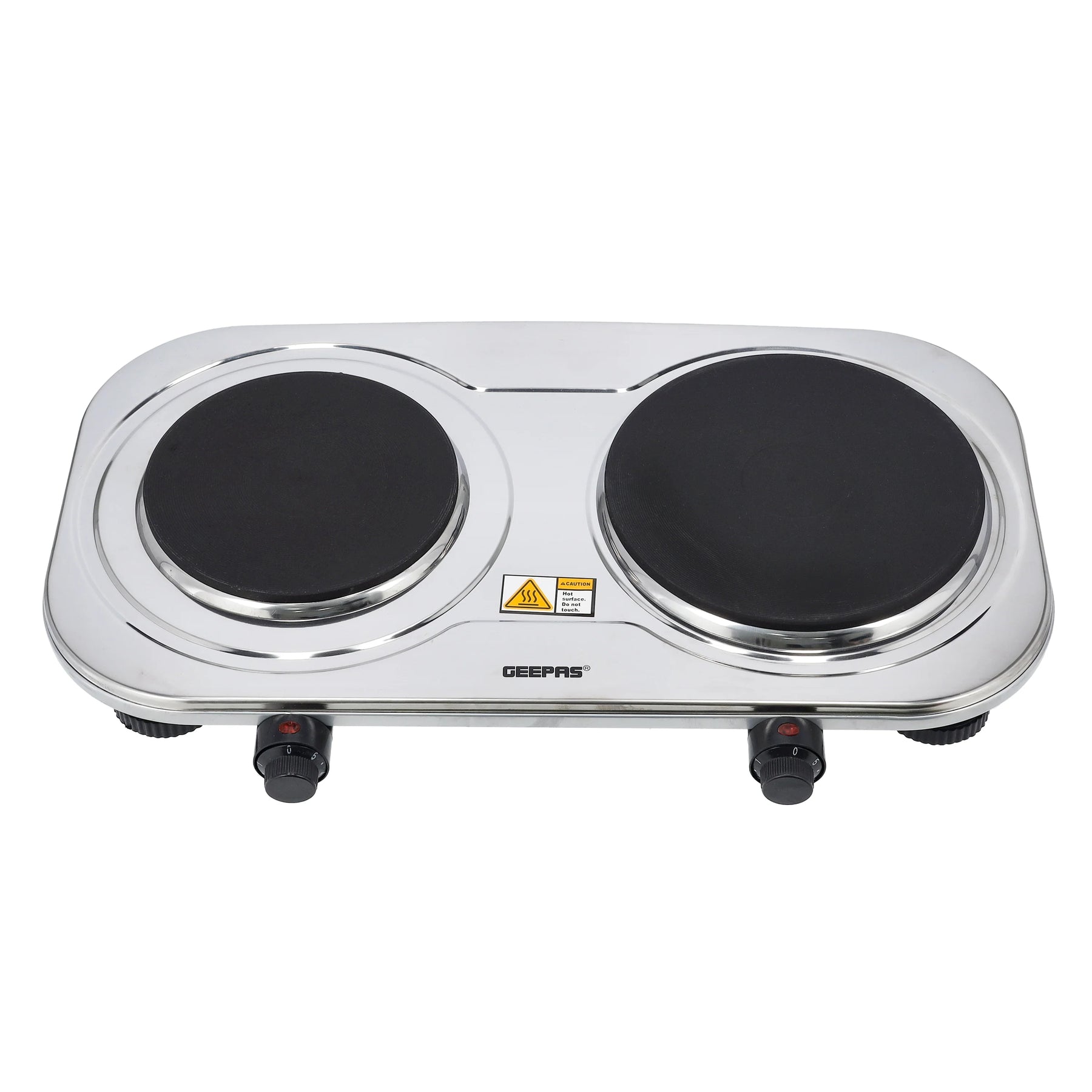 Geepas Double Hot Plate 2500W Stainless Steel Dual Plate Geepas Double Hot Plate 2500W Stainless Steel Dual Plate