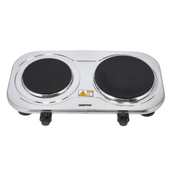 Geepas Double Hot Plate 2500W Stainless Steel Dual Plate