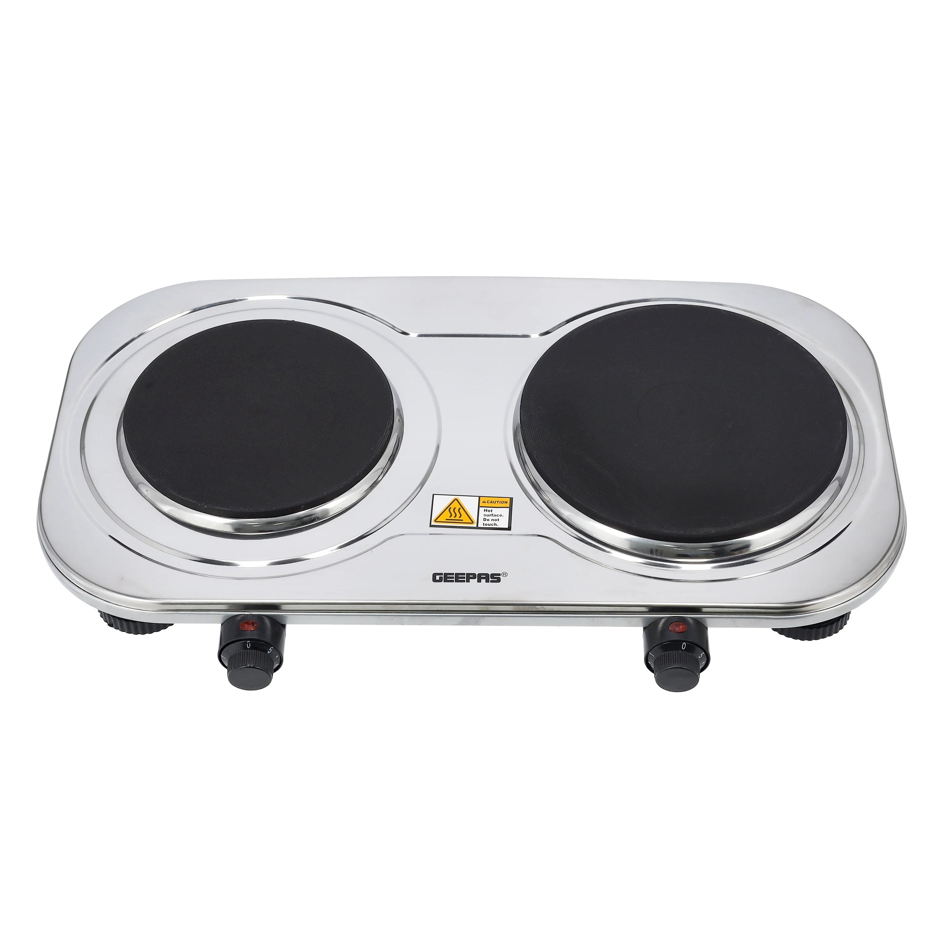 Geepas Double Hot Plate 2500W Stainless Steel Dual Plate