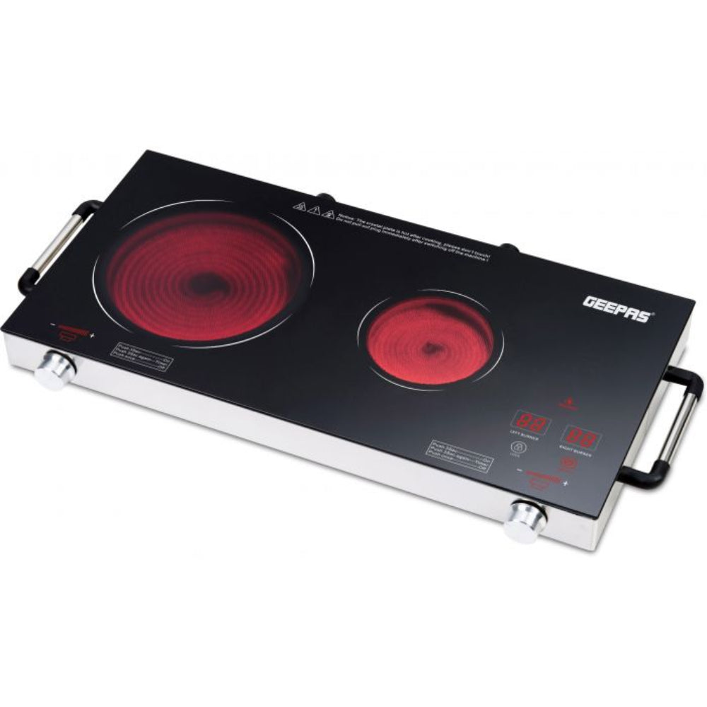 Geepas Dual Digital Infrared Cooker 2000W & 1200W Geepas Dual Digital Infrared Cooker 2000W & 1200W