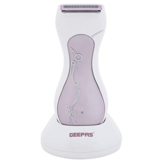 Geepas Lady Shaver LED Indicator Washable With Charging Base