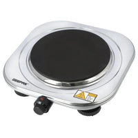 Geepas Stainless Steel Single Hot Plate 1500W 185mm Auto Thermostat