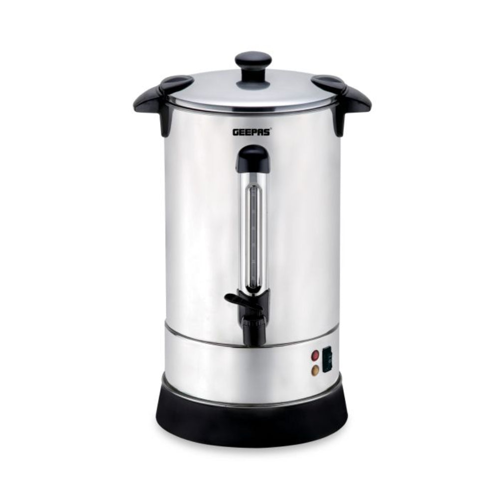 Geepas Stainless Steel Water Boiler 6.8L With Tap Auto Thermostat Geepas Stainless Steel Water Boiler 6.8L With Tap Auto Thermostat