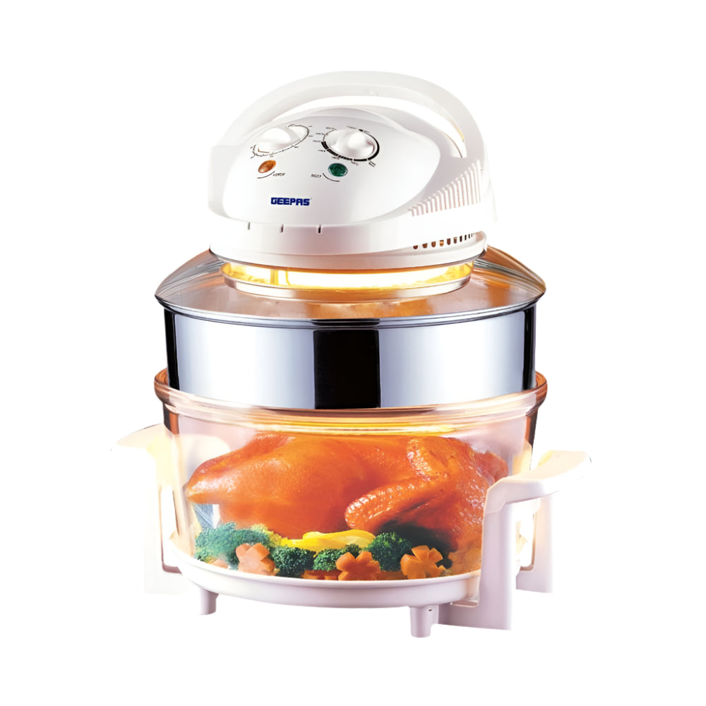 Geepas Turbo Halogen Oven 20L 1400W Adjustable Timer Geepas Turbo Halogen Oven 20L 1400W Adjustable Timer