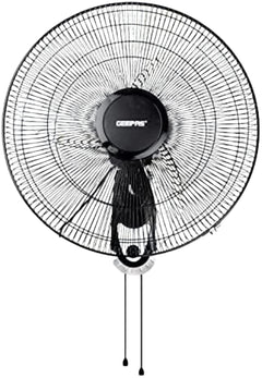 Geepas Wall Mount Fan 16" 3 Speeds Oscillating & Quiet Operation