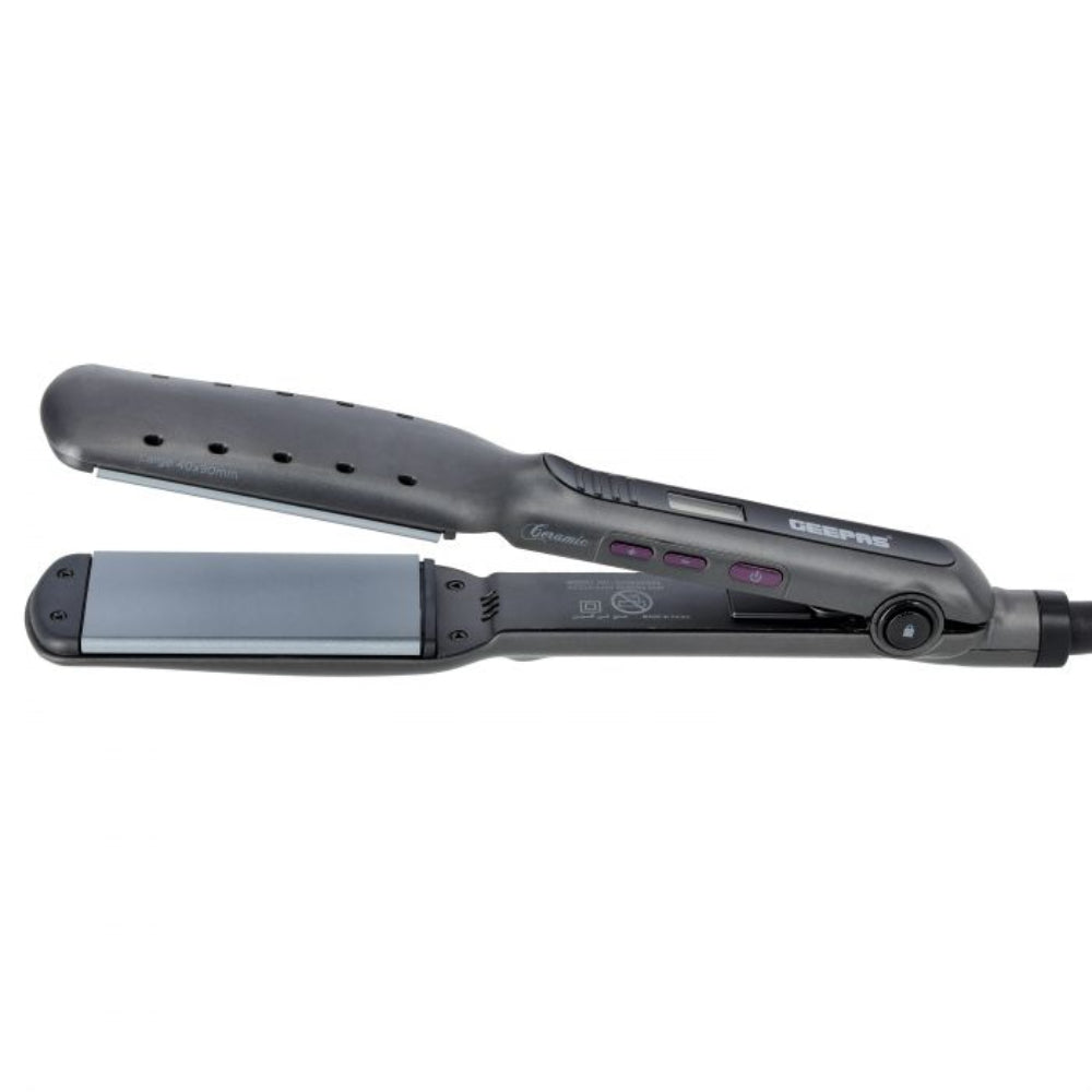 Geepas Wet and Dry Hair Straightener Ceramic Coated Plates Geepas Wet and Dry Hair Straightener Ceramic Coated Plates