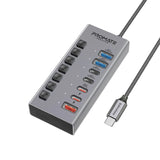 هاب USB-C متعدد 7-في-1 Promate GegaHub-10G