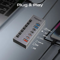 هاب USB-C متعدد 7-في-1 Promate GegaHub-10G