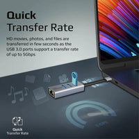 PROMATE GigaHub C USB C Hub with Ethernet and USB 3.0 Ports - Pre Order