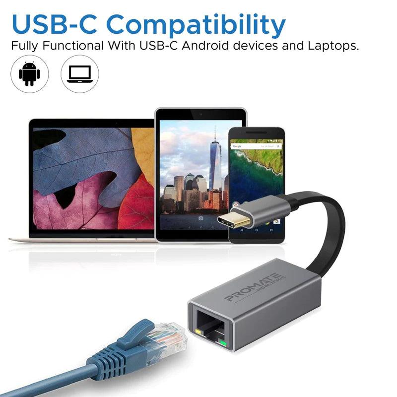 PROMATE GigaLink C USB C to Gigabit Ethernet Adapter - Pre Order