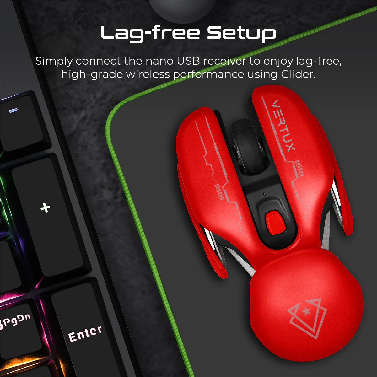 vertux glider wireless gaming mouse