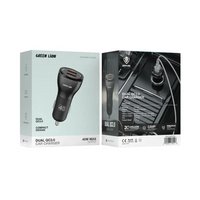 شاحن سيارة Green Lion 40 واط بمنفذين USB-A سريع