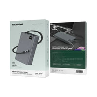 Green Lion 35W 10000mAh Retractable Power Bank