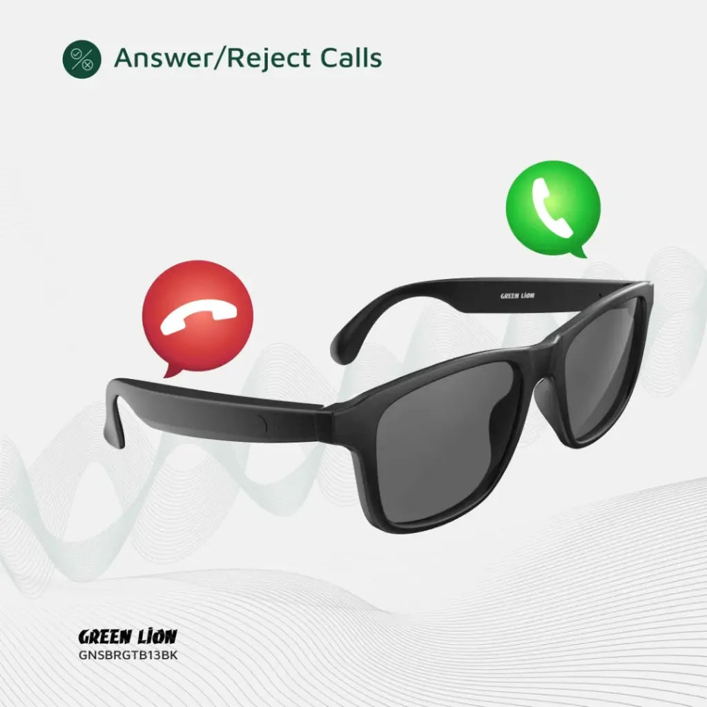 Green Lion Sydney Smart Glasses - Black Green Lion Sydney Smart Glasses - Black