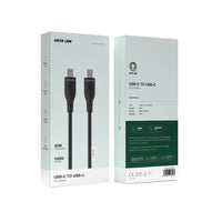 كابل USB-C إلى USB-C من Green Lion – 1 متر – أسود