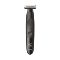 ماكينة تشذيب اللحية King C. Gillette All-in-One: لاسلكية، مقاومة للماء، شفرة رباعية الأبعاد - سوداء
