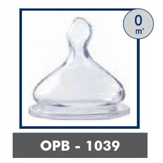 حلمة سيليكون أطفال Optimal مع دعم تقويم 0+ أشهر