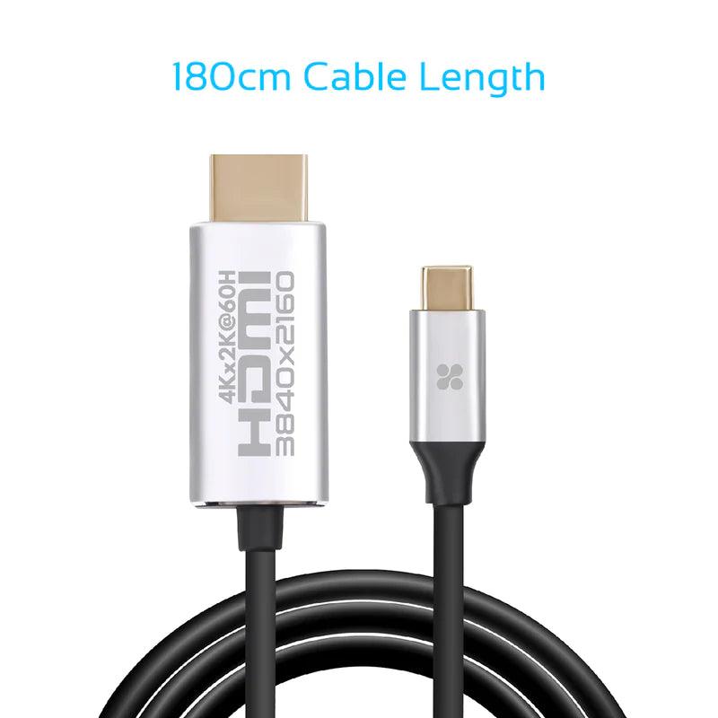 PROMATE USB-C to HDMI Audio Video Cable with UltraHD Support