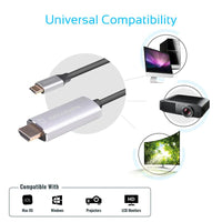 Promate USB C to HDMI Cable UltraHD 4K & 60Hz Clarity - Black
