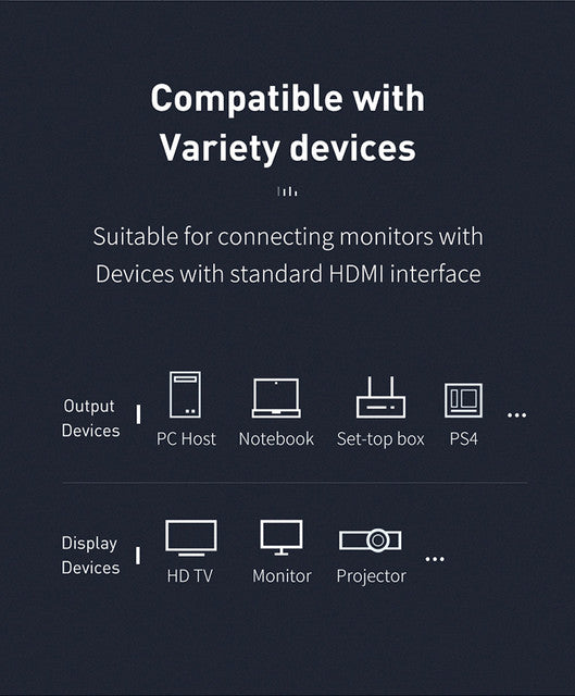 Mcdodo HDMI to HDMI 4K High Definition Cable 2m Long - Black Mcdodo HDMI to HDMI 4K High Definition Cable 2m Long - Black