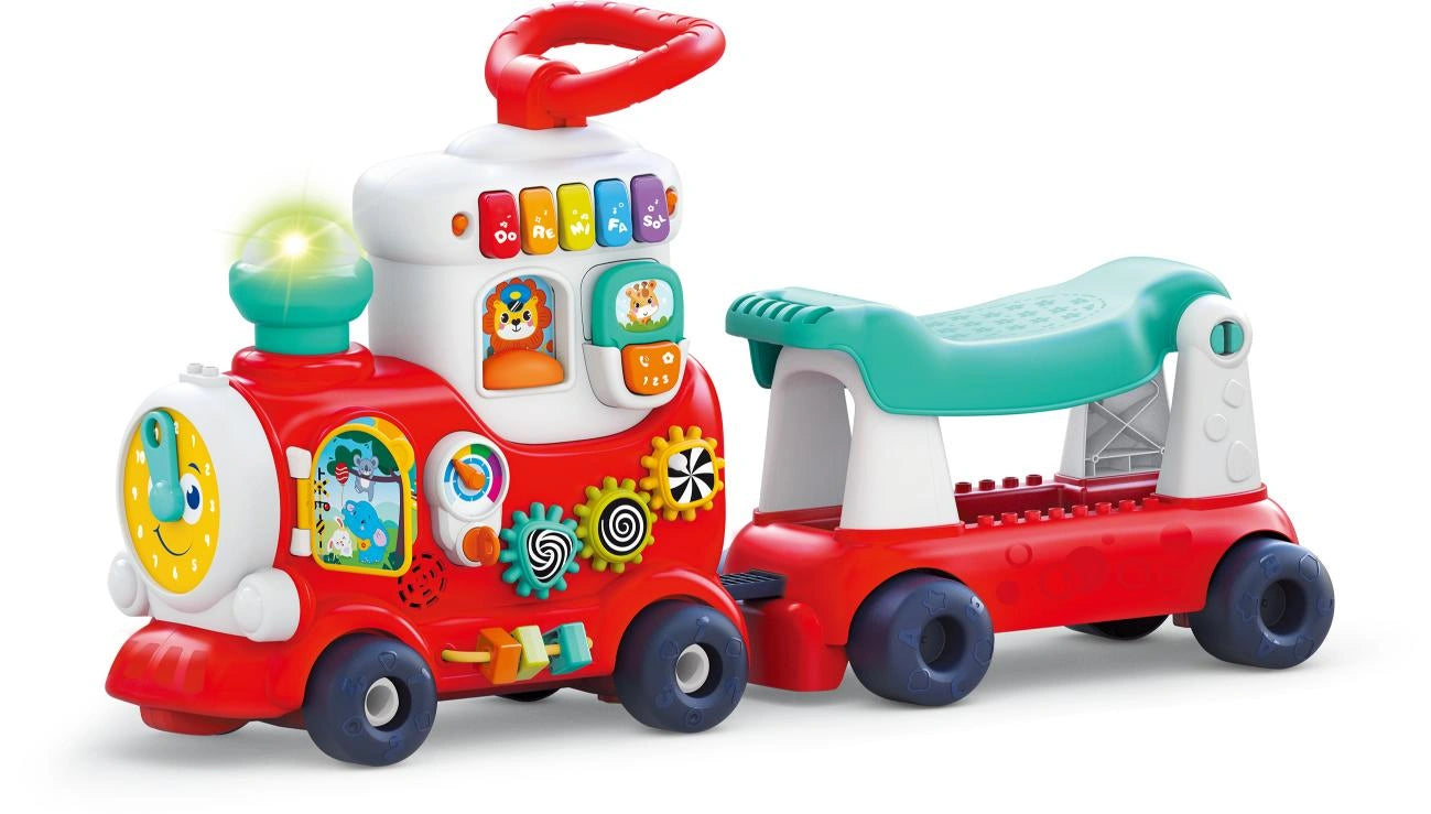 HOLA – 4-in-1 Push Walker & Ride-on Learning Train