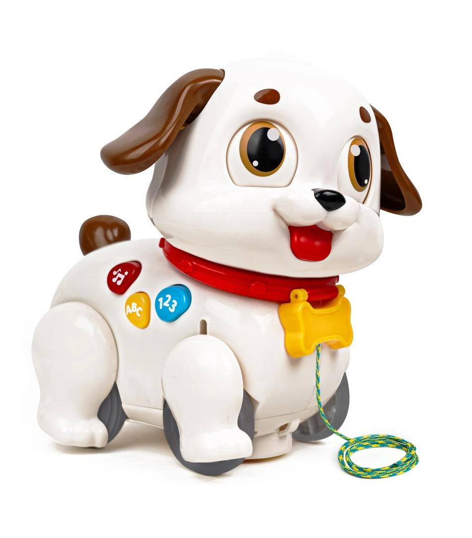 Hola Crawl & Pull Along Learning Puppy - Interactive Musical Toy Hola Crawl & Pull Along Learning Puppy - Interactive Musical Toy