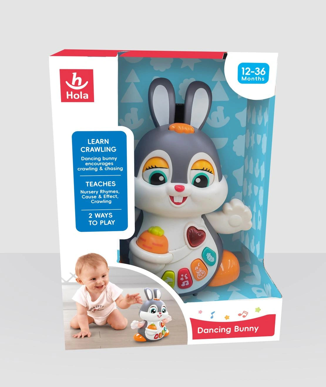 Hola Dancing Bunny - Interactive Musical Toy with Lights & Sounds