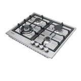 Conti Bi Hob 60cm, Gas, 4 Burners, Cast Iron – HGF 64012 IX