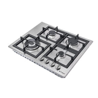 Conti Bi Hob 60cm, Gas, 4 Burners, Cast Iron – HGF 64013 IX