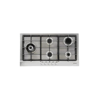 Conti 90cm Built-In Gas Hob, 5 Burners, Cast Iron, Stainless Steel – HGF 95002 IX